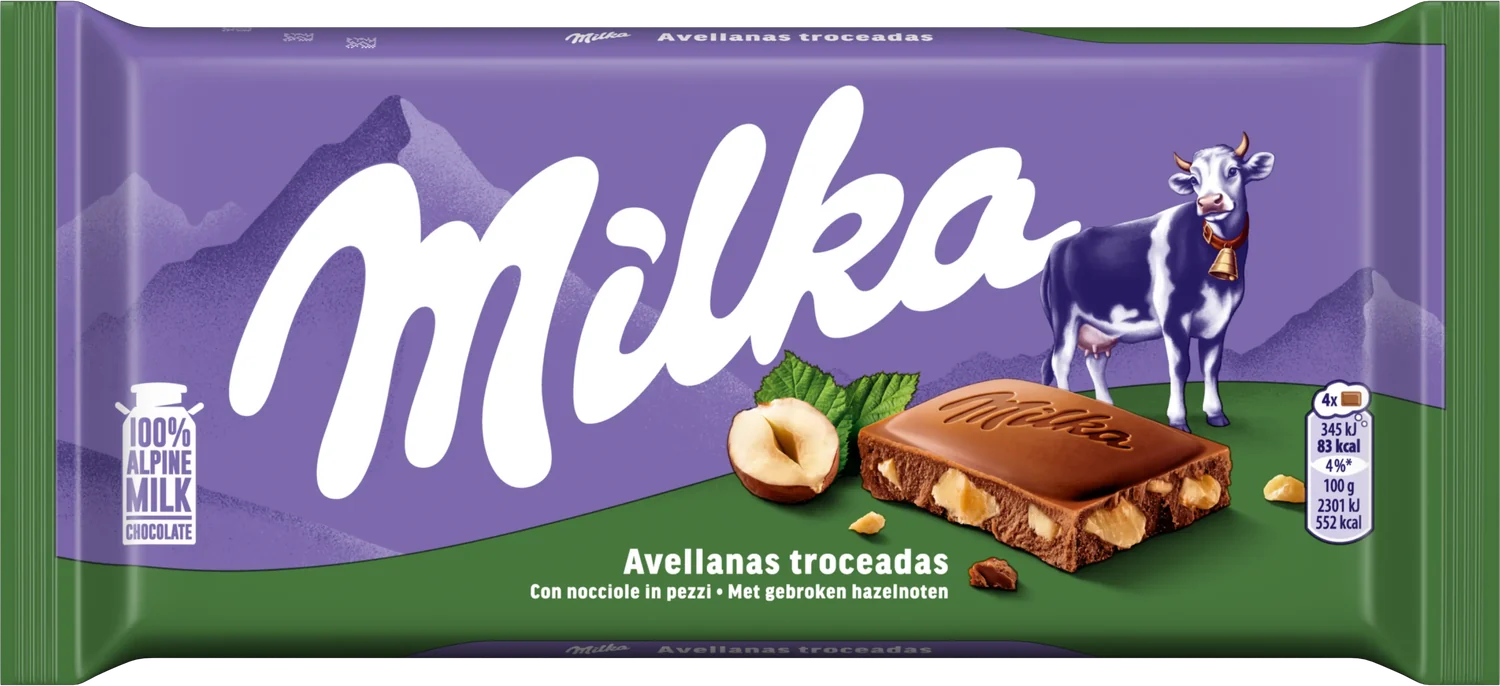 Milka Nocciole in pezzi
